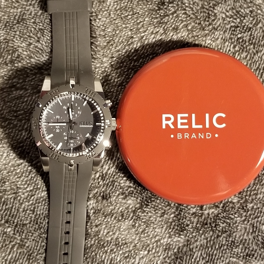 Mens Relic Chronograph watch